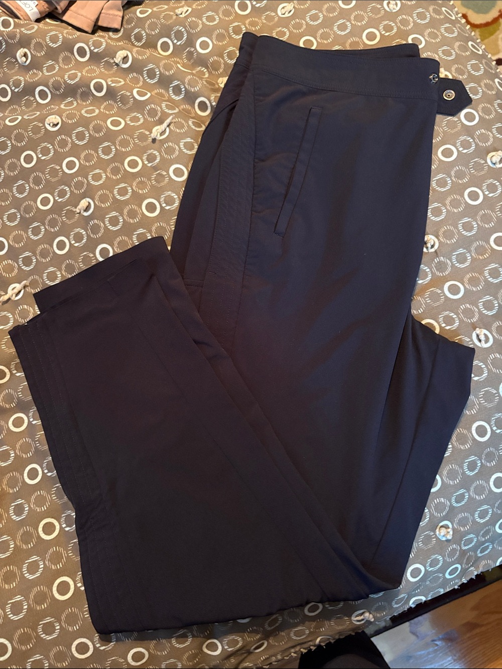 Athleta Navy Slim Track Pants